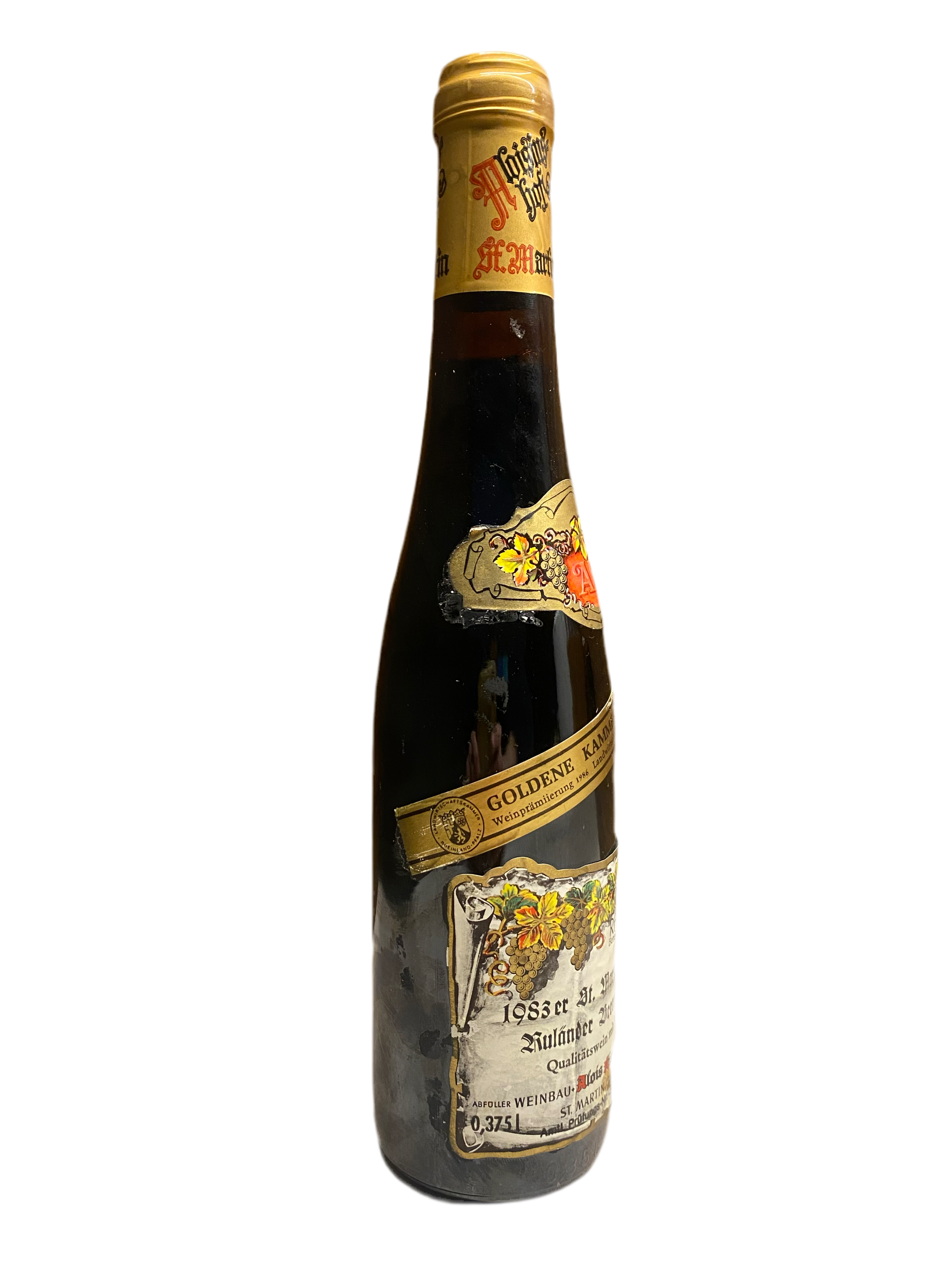 Zeer exclusief Weingut Aloisiushof St. Martiner Daron Rulander Beerenauslese 375ml, 1983 (kopie) IJswijnen