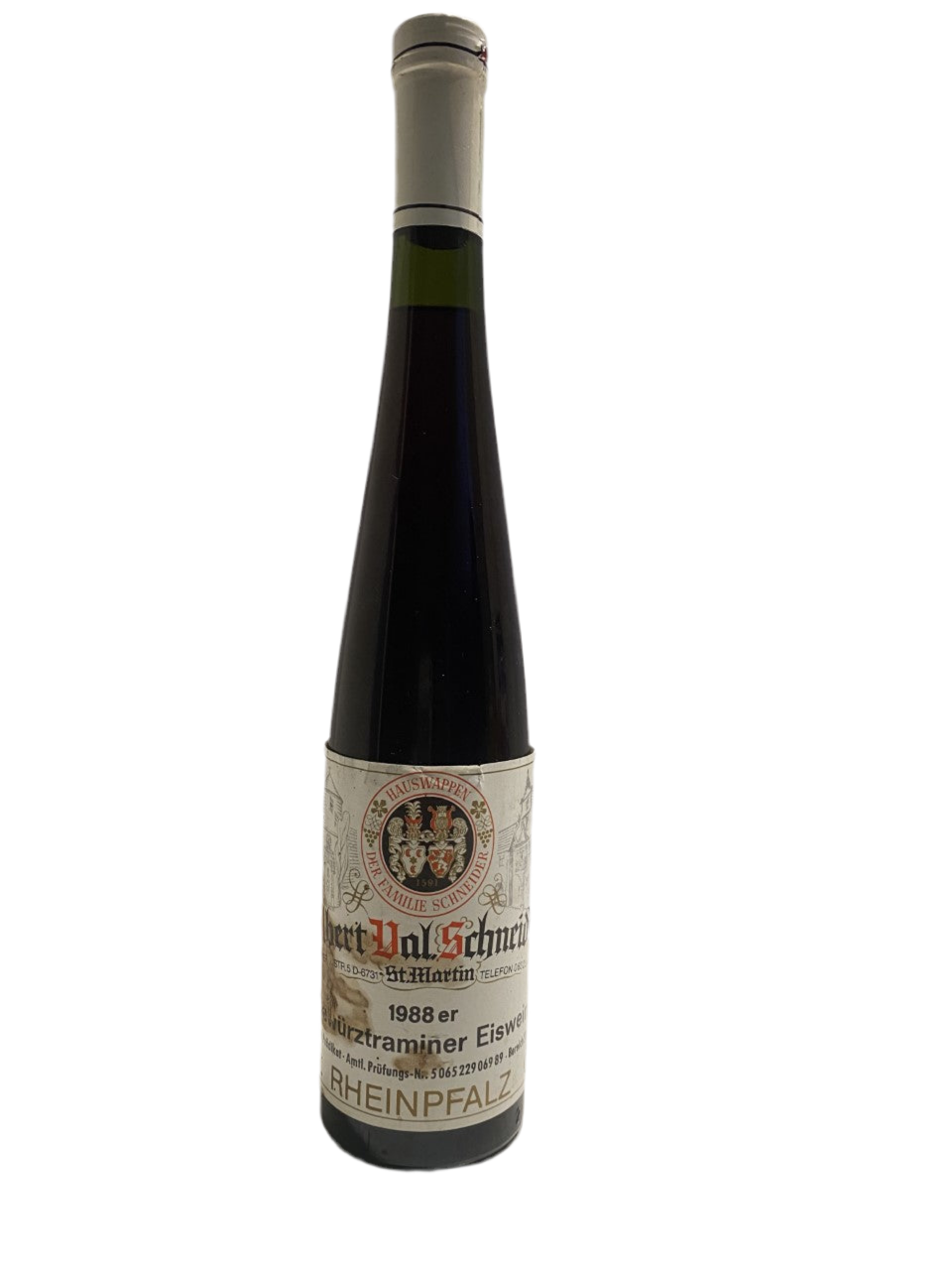 Zeer exclusief - Albert Val Schneider Gewürztraminer Eiswein 1988