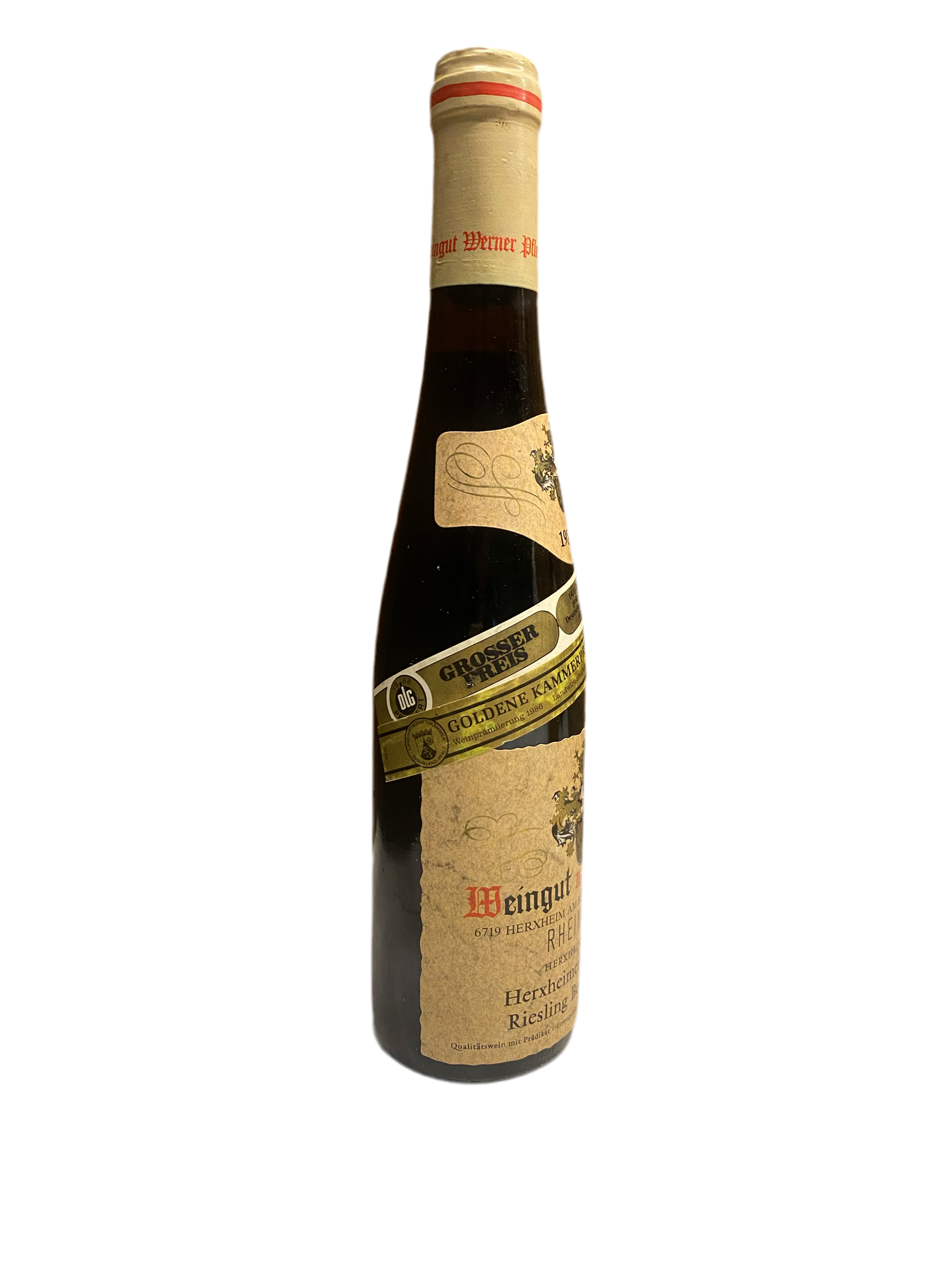 Zeer exclusief Weingut Werner Pfleger Herxheimer Honigsack Riesling Beerenauslese 1985