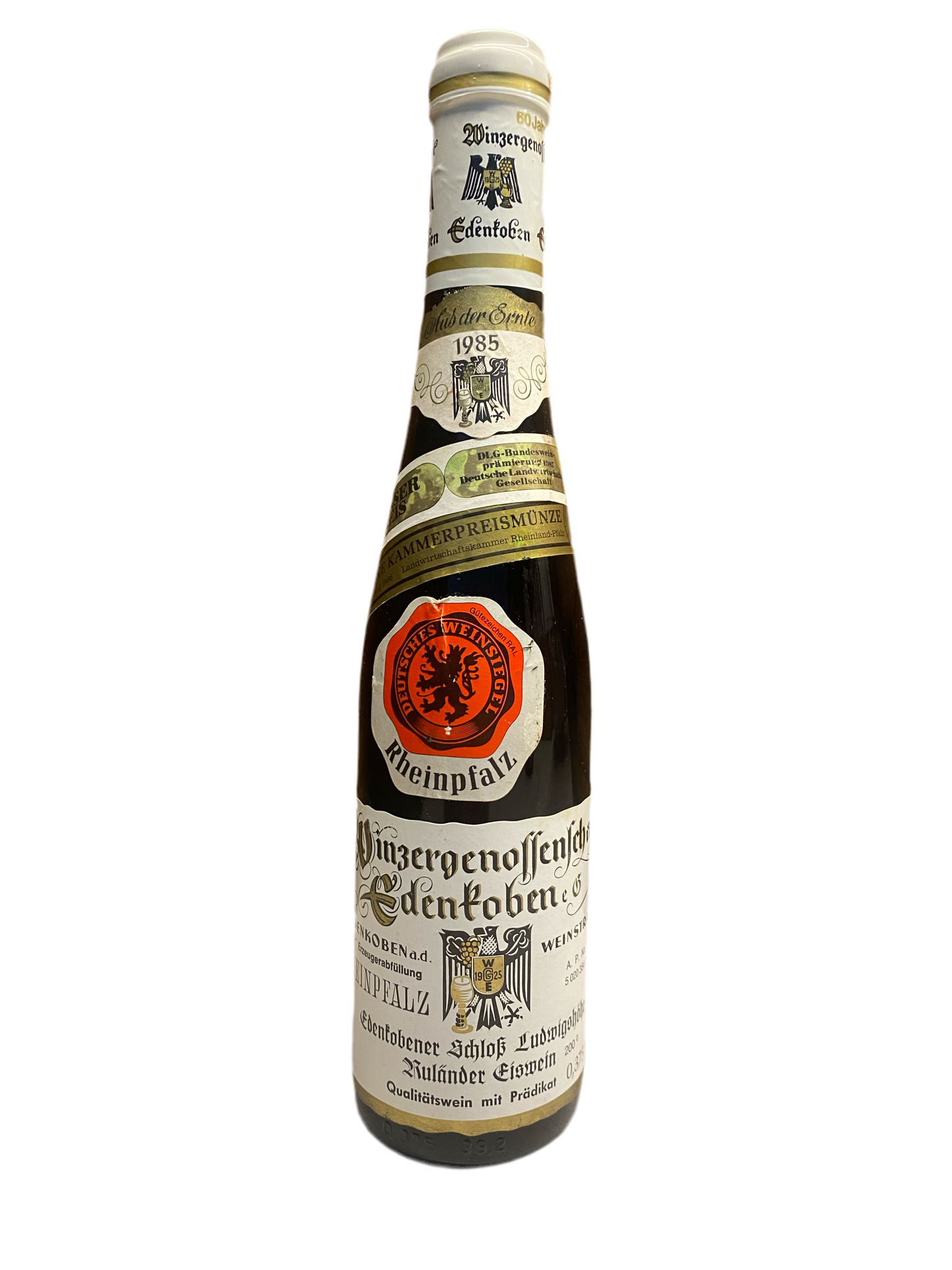 Zeer exclusief Winzergenoffenschaft 60 jaar, Edenkoben Rulander Eiswein 1985