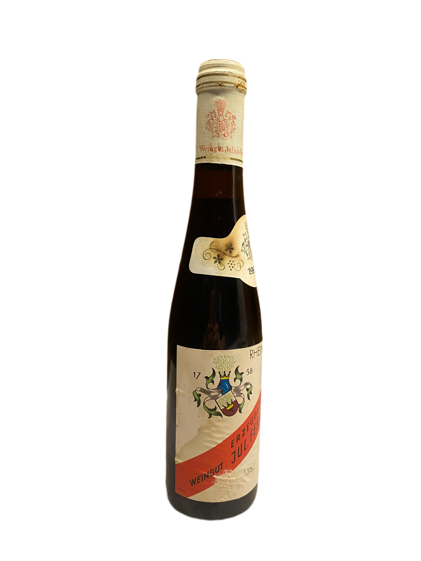 Sehr exklusives Weingut Julius Fred. Kimich Deidesheim Ehrenfelser Eiswein, 375ml, 1983