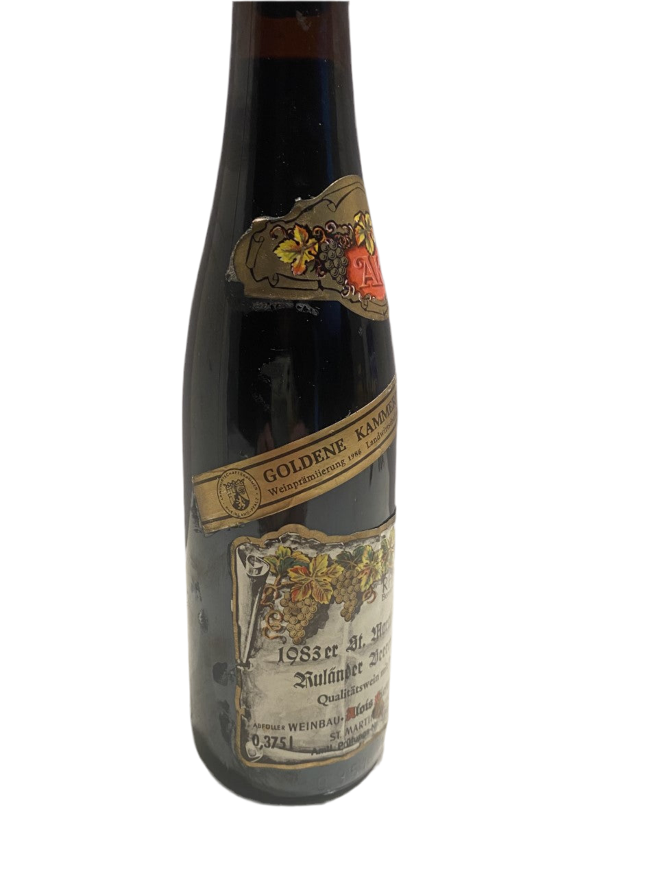 Zeer exclusief - St. Martin Daron Ruländer Beerenauslese 1983 IJswijnen.nl / Dessertwijn.nl