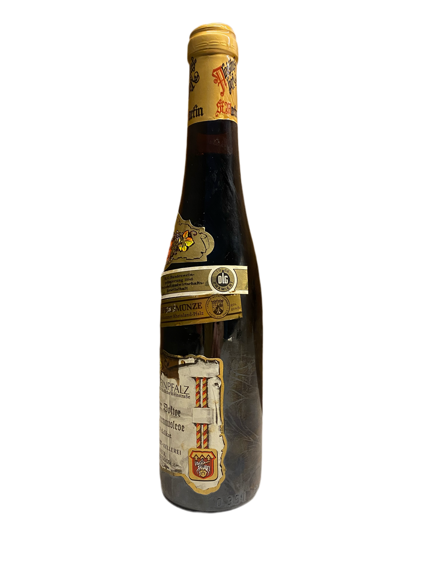 Very exclusive Weingut Aloisiushof Denninger Doltoe Ortega Trockenbeerenauslese 375ml, 1983