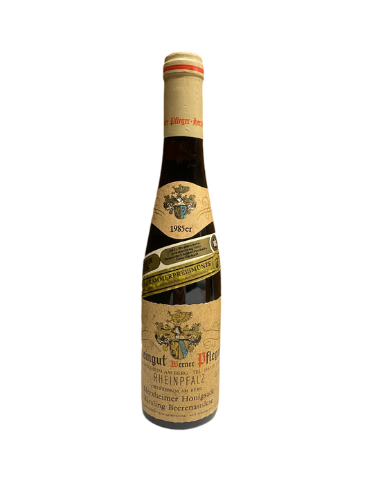 Sehr exklusiver Weingut Werner Pfleger Herxheimer Honigsack Riesling Beerenauslese 1985