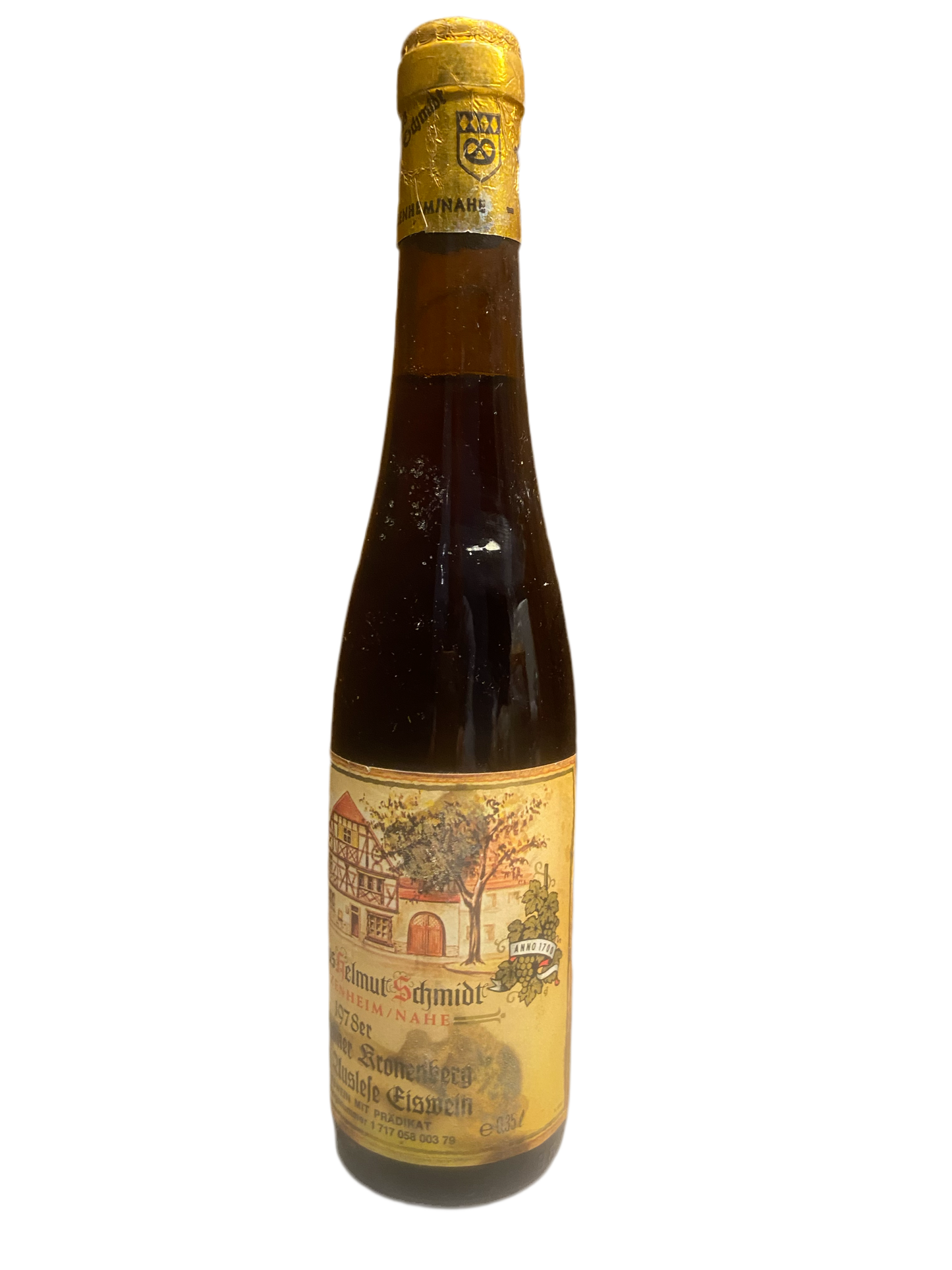 Zeer exclusief - Weinhaus Helmut Schmidt - 1978 Riesling zluslefe Eiswein