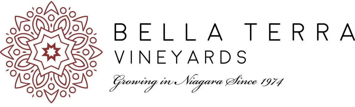 Logo van Bella Terra Vineyards – Canadees wijnhuis uit Niagara gespecialiseerd in premium rode en dessertwijnen.