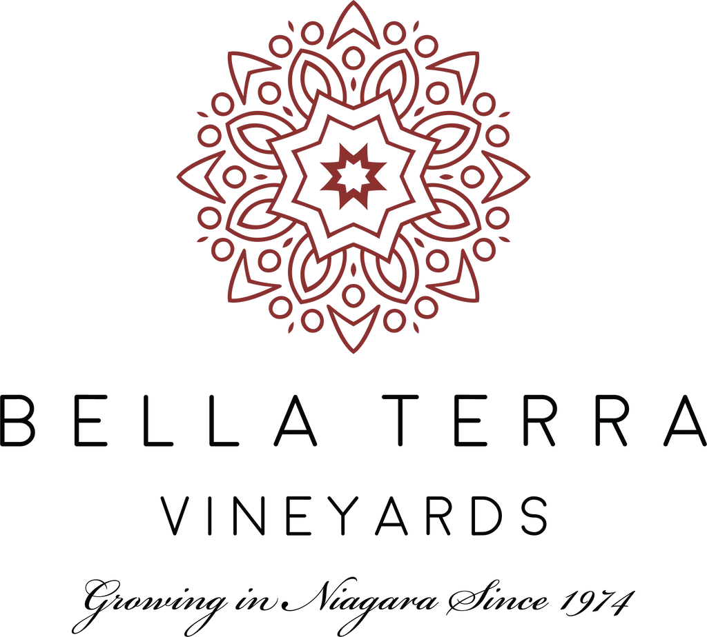 Logo van Bella Terra Vineyards – gerenommeerd Canadees wijnhuis bekend om hoogwaardige Canadese wijn, icewine en dessertwijn.