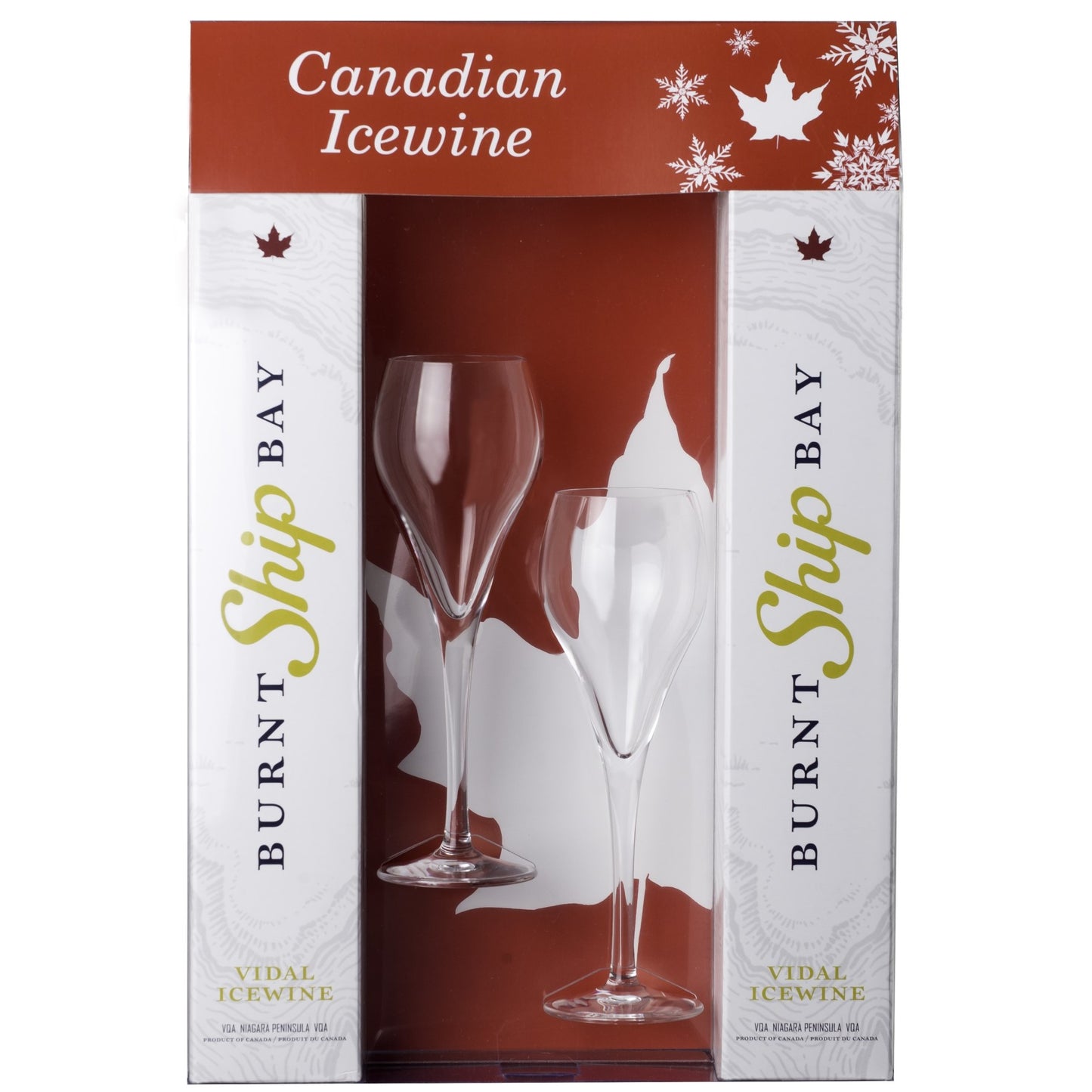 Burnt Ship Bay Vidal icewine, 2019 - gift box incl. two wine glasses