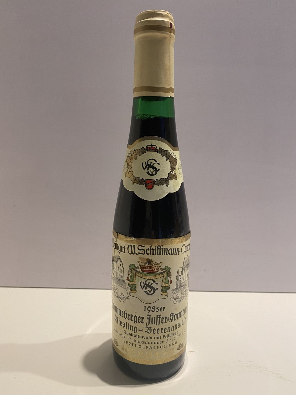 Zeer exclusief - Weingut W. Schiffermann-Conrad Riesling Beerenauslese 1985, 350ml